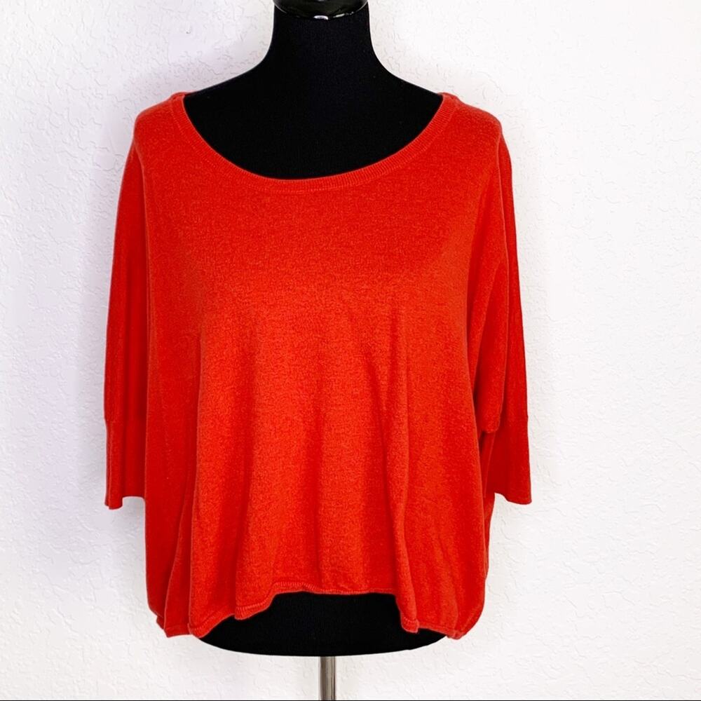 Cabi red scoop neck dolman sleeve sweater size Medium style #5279 - Picture 2 of 10
